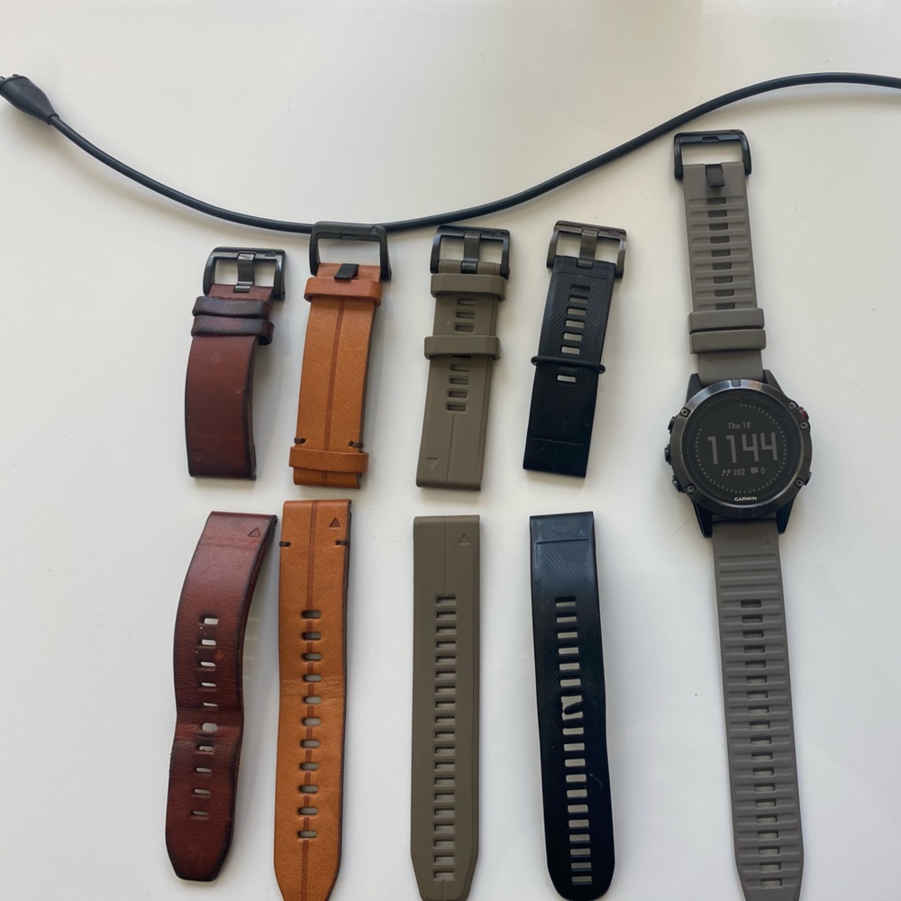 Garmin Fenix 5 with extra bands